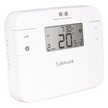 Комнатный термостат беспроводной SALUS RT510RF Plus, программируемый, с приёмником 230 В, белый